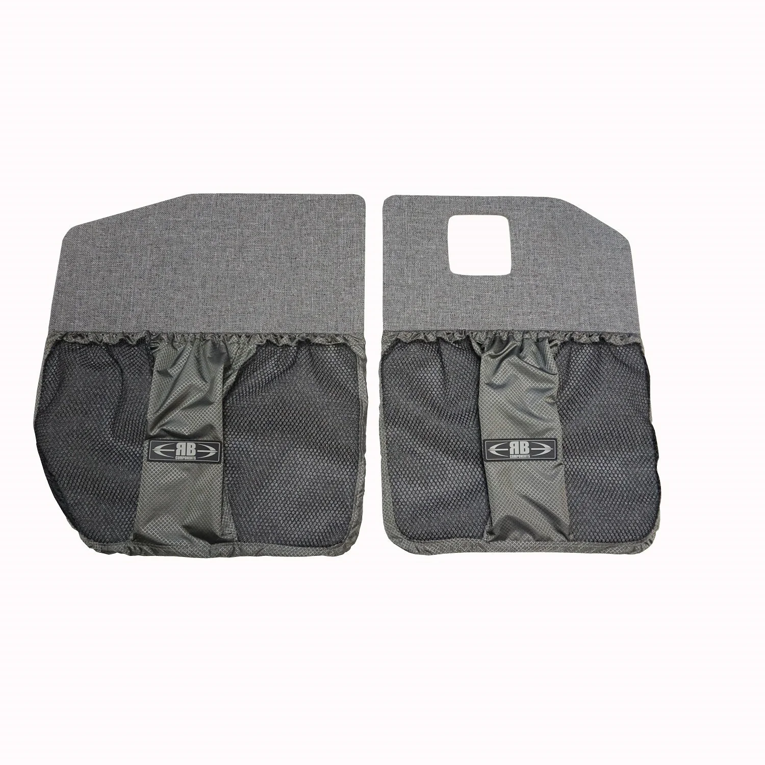 RB Components 2019+ Sprinter Van Rear Door Lower Stuff Bag Kit - w/Graphite Upholstered Panels