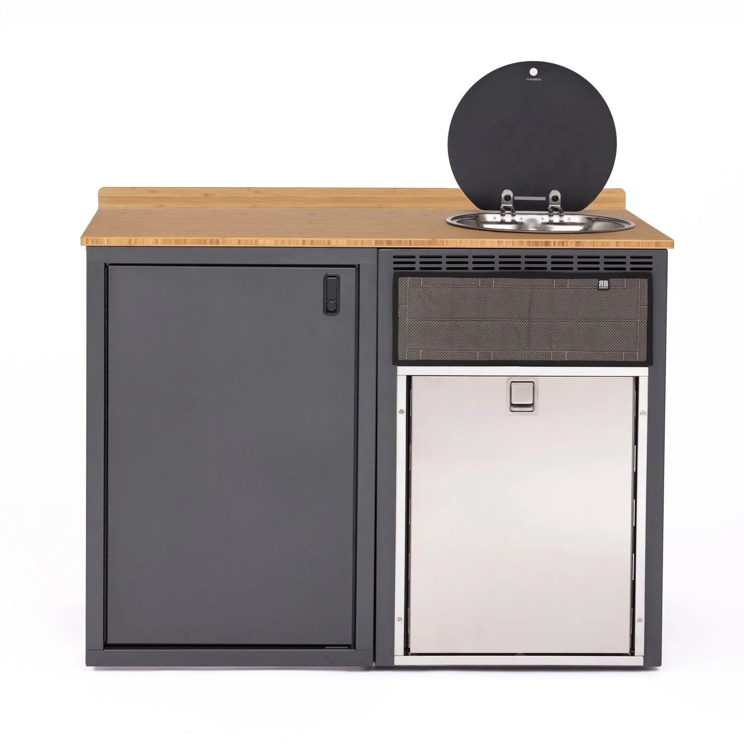 RB Components 48in Galley - Isotherm 85 Fridge Base Cabinet - Image 4