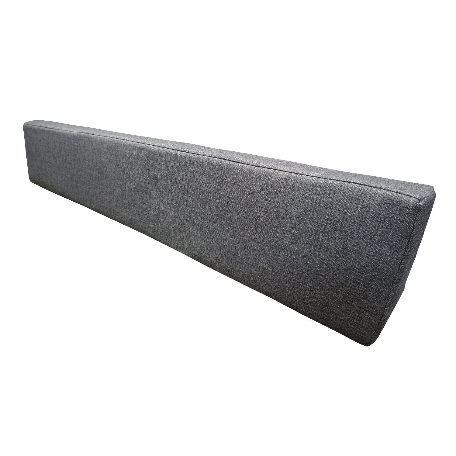 RB Components 76" Fabric-Loose Back Rest Triangle Cushion- Charcoal Cloth