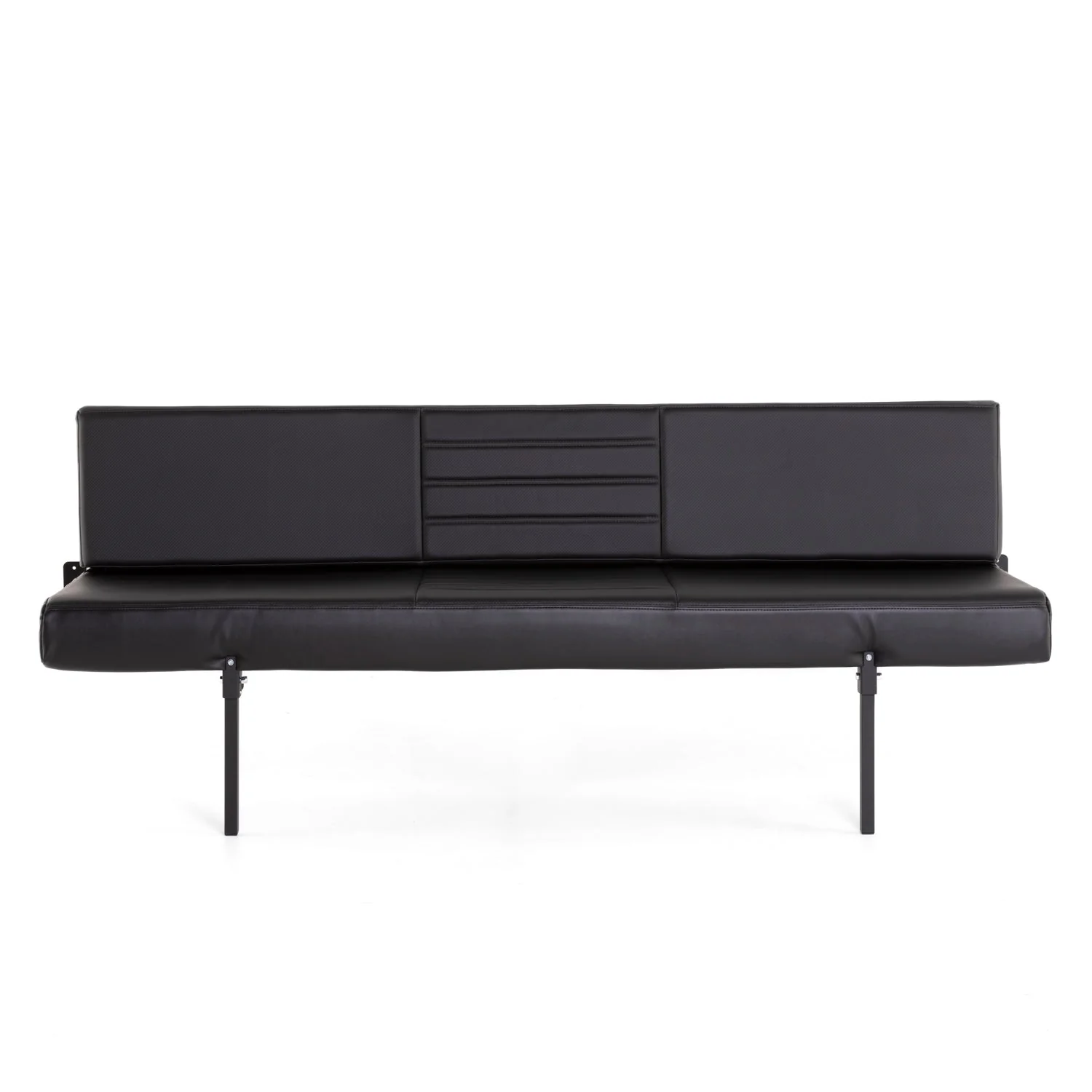 RB Components 76" Folding Bench Seat - Carbon Fiber Vinyl - Image 3
