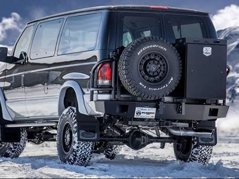 Aluminess 1992-2014 Ford E-Series Rear Swing-Arm Bumper