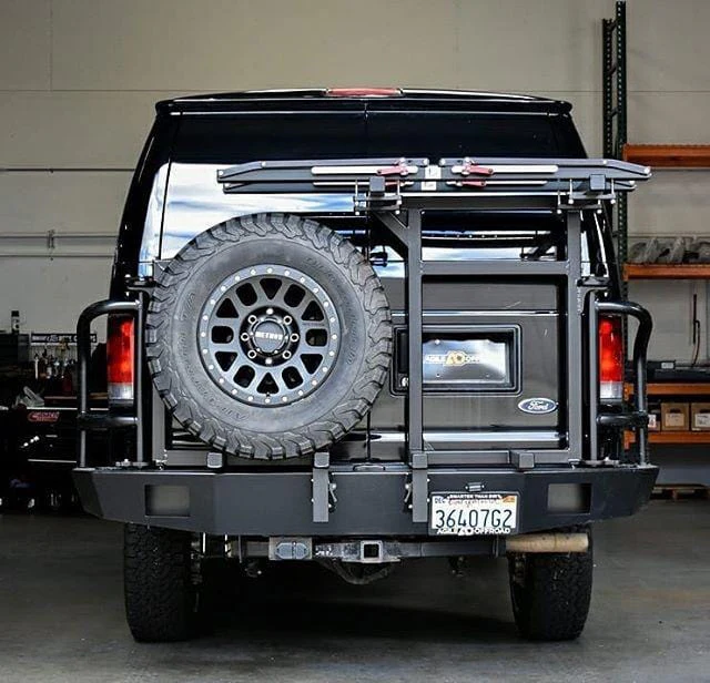 Aluminess 1992-2014 Ford E-Series Rear Swing-Arm Bumper - Image 4
