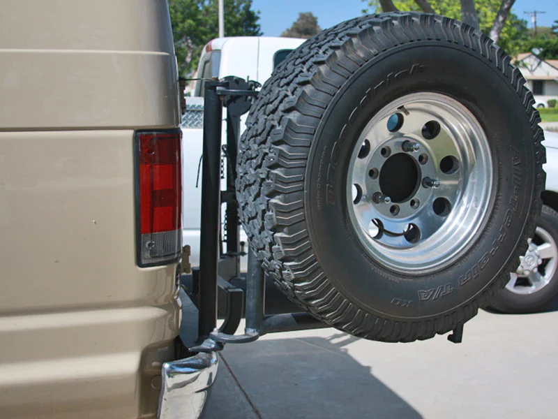 Aluminess 1992-2014 Ford E-Series Van Tire Rack - Image 2