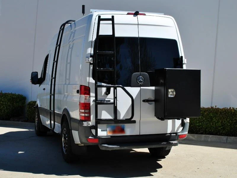 Aluminess Mercedes Sprinter (2007-2018) Rear Door Driver Side Ladder - Image 3