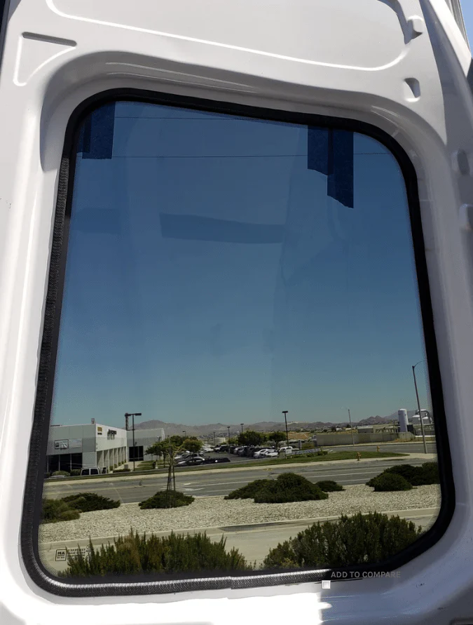 AM Auto Ford Transit 2015+ Driver Side Rear Cargo Door Window (FT14-LB P) - Image 2