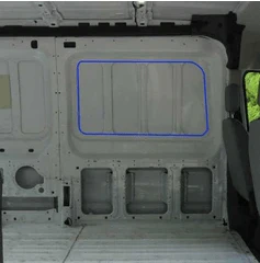 AM Auto Ford Transit 2015+ Driver Side Sliding Door Fixed Window (FT14-LS1 P) - Image 2