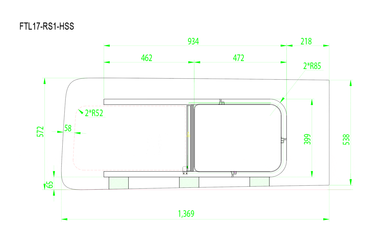 AM Auto Ford Transit 2015+ (Low Roof) Passenger Side Forward Half-Slider Screened Window (FTL17-RS1-HSS P) - Image 3