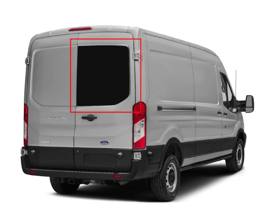 AM Auto Ford Transit 2015+ Passenger Side Rear Cargo Door Window (FT14-RB P)