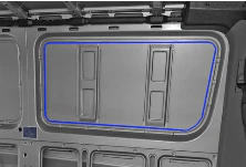 AM Auto Mercedes Sprinter (2007+) Passenger Side Rear Quarter Window 170"WB (MS06-R3L P) - Image 3