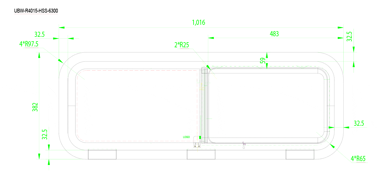 AM Auto Universal-Fit Passenger Side Half-Slider Screened Window 15"H x 40"W (UBW-R4015-HSS-6300 P) - Image 6