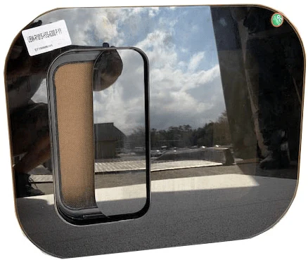 AM Auto Universal-Fit Passenger Side Half-Slider Screened Window 15"H x 18"W (UBW-R1815-HSS-6300 P)