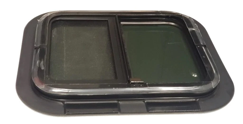 AM Auto Universal-Fit Passenger Side Half-Slider Screened Window 15"H x 18"W (UBW-R1815-HSS-6300 P) - Image 4