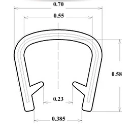 AM Auto Window Gasket Edge Trim 12 feet (Jumbo)