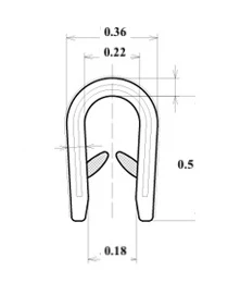 AM Auto Window Gasket Edge Trim 16 feet (Small)