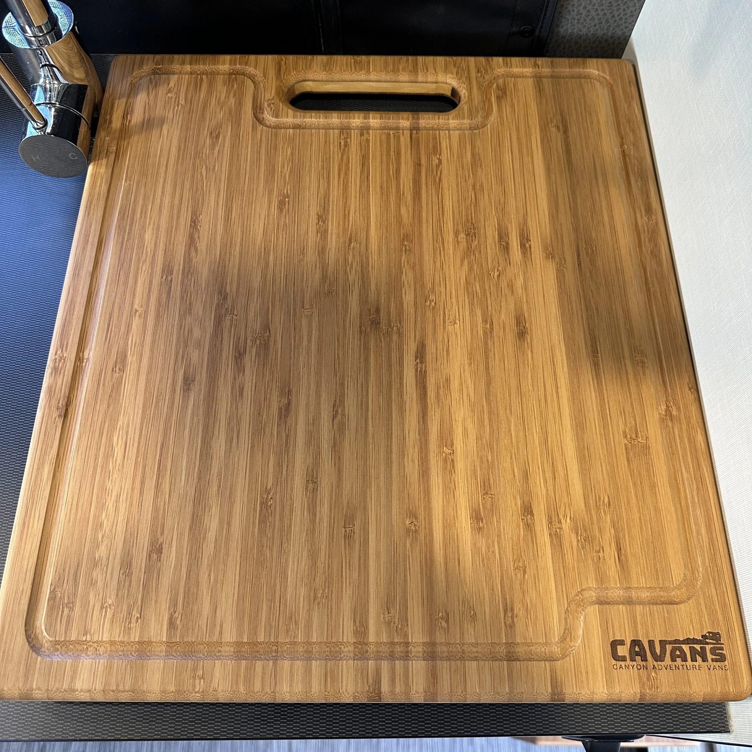 Canyon Adventure Vans Bamboo Cutting Board - Natural - Image 6