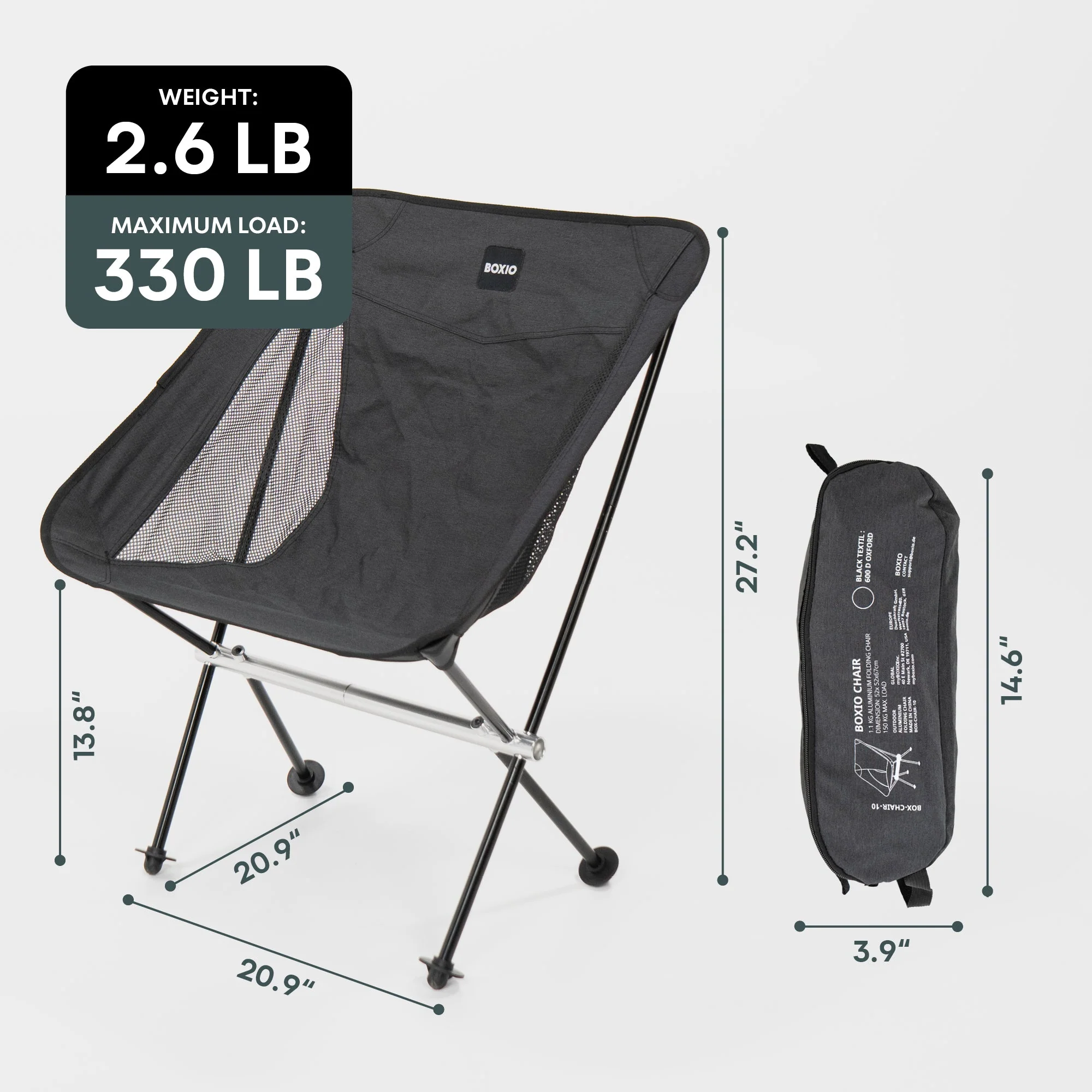 Boxio Camping Chairs Set with Box - Image 3