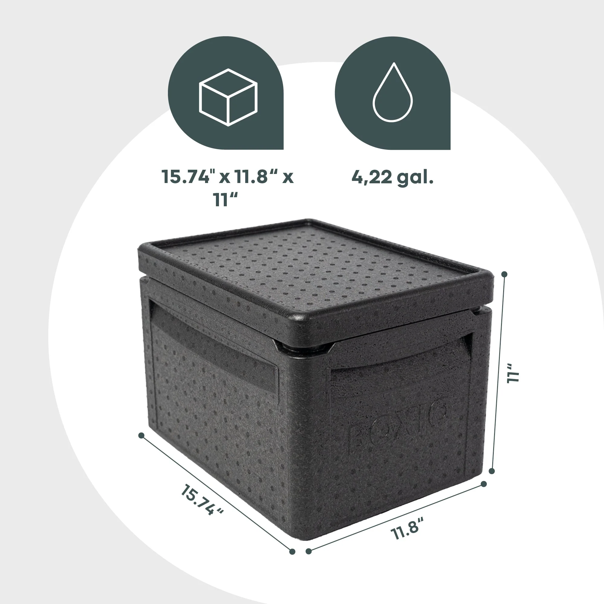 Boxio Cool Plus Passive Cooler box with Cool Packs - Image 2