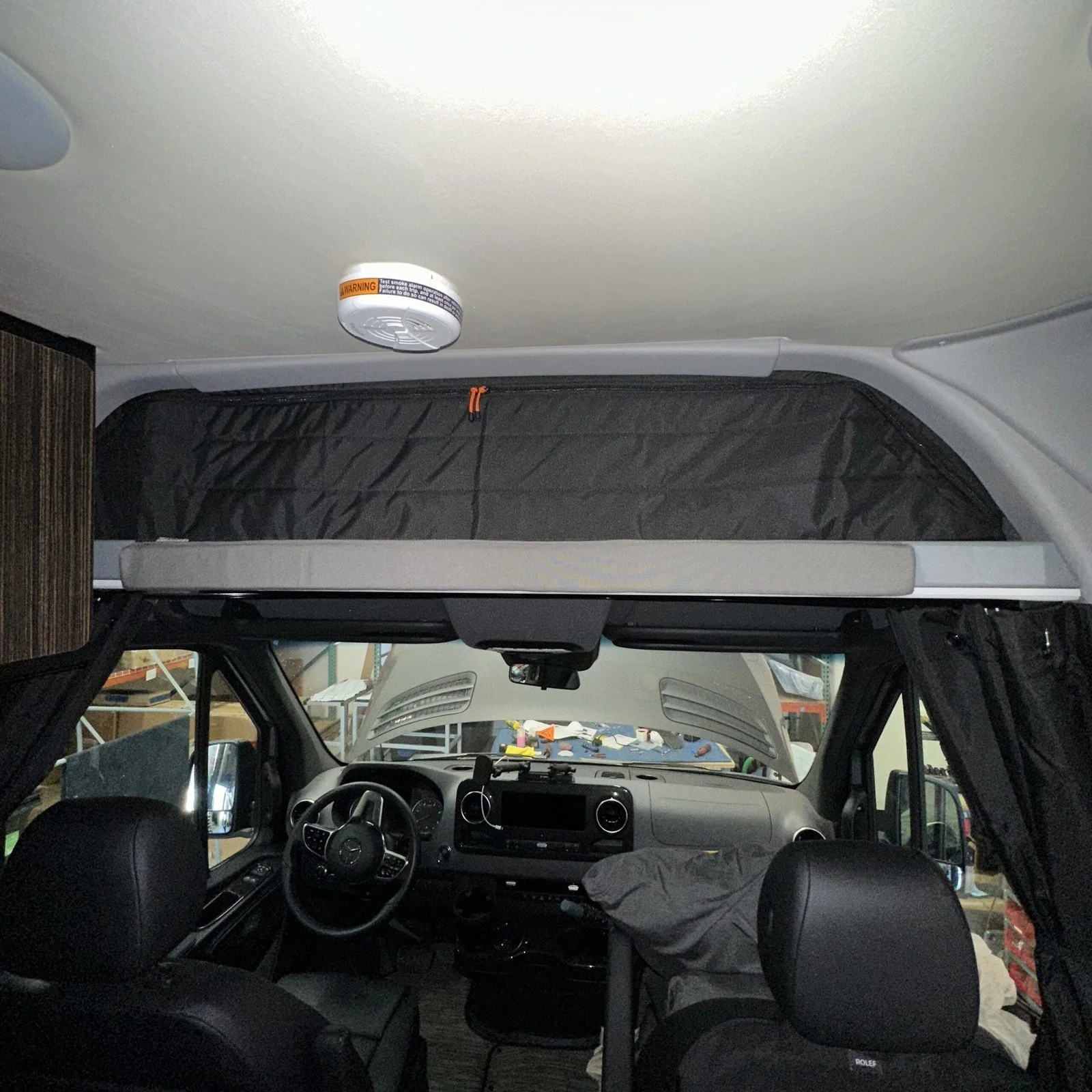 Canyon Adventure Vans CLIMA-SHADE Insulated Cab Shelf Cover - Image 4