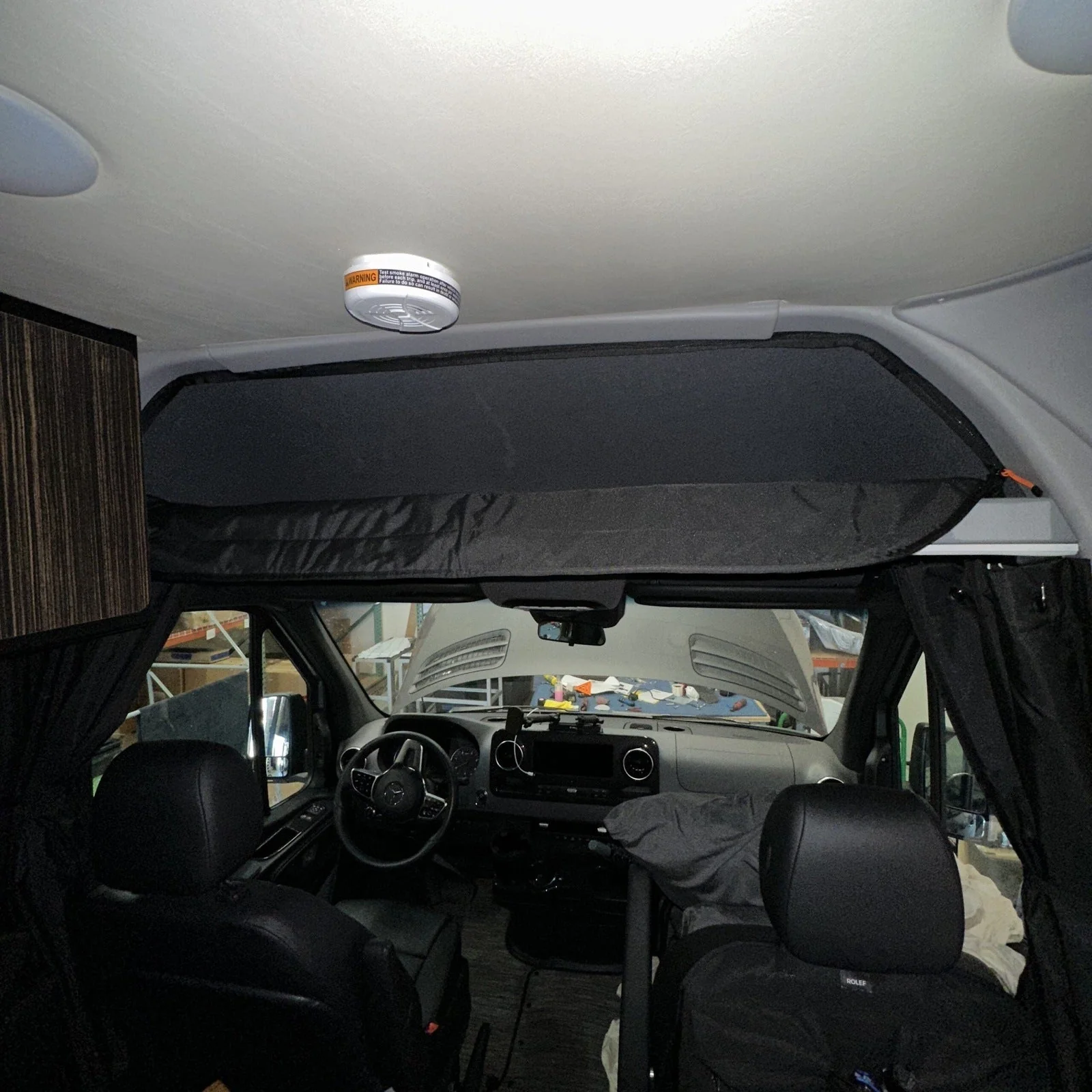 Canyon Adventure Vans CLIMA-SHADE Insulated Cab Shelf Cover - Image 5