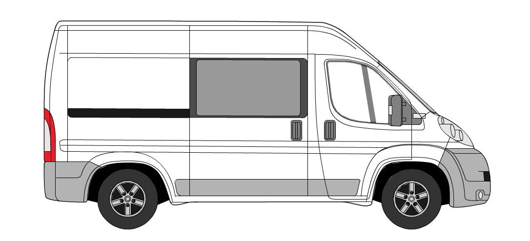 CRL Ram ProMaster Passenger Side Sliding Door Emergency Egress Window (FW385RFG) - Image 2