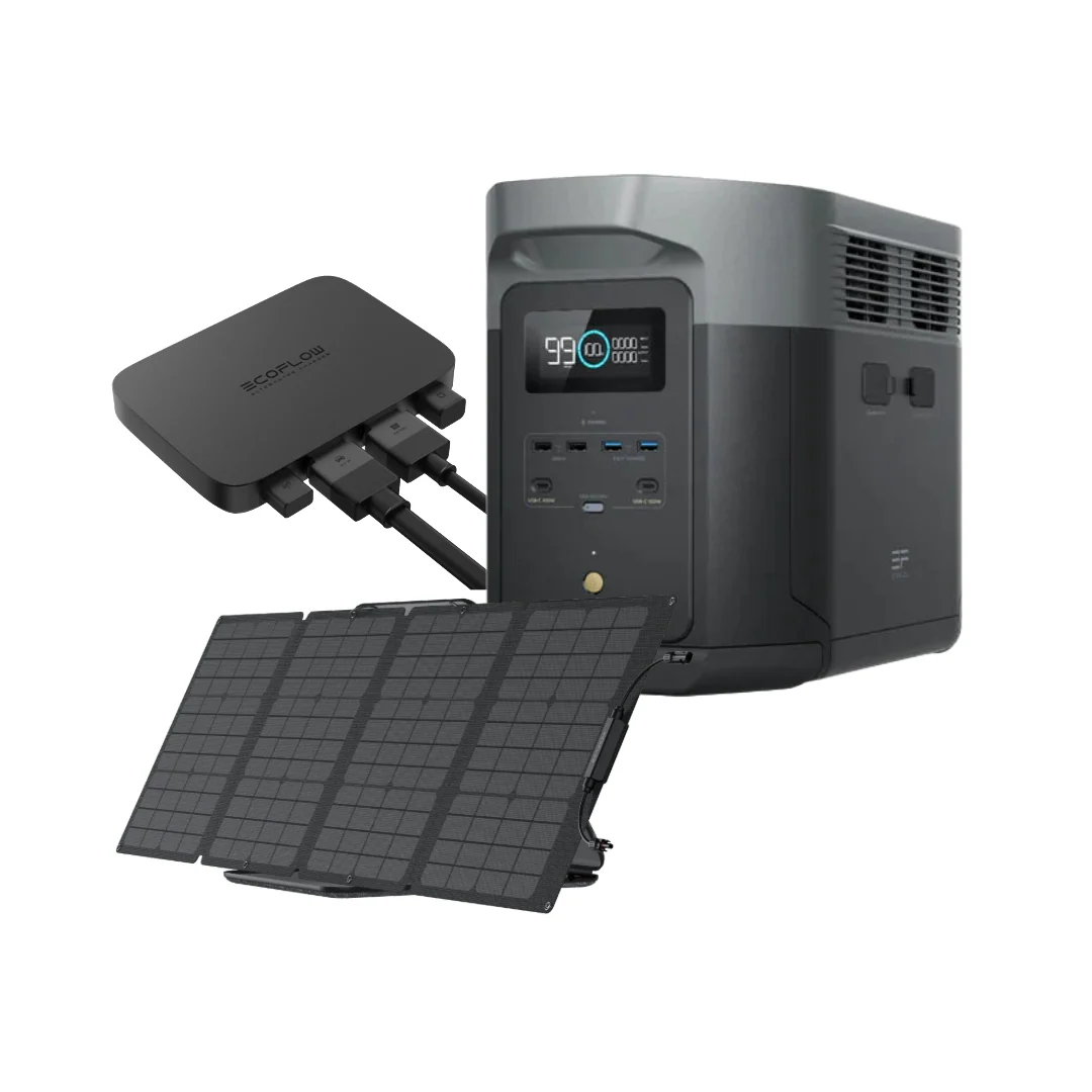 EcoFlow 1kWh DELTA 2 + 800W Alternator Charger + 110W Portable Solar Panel