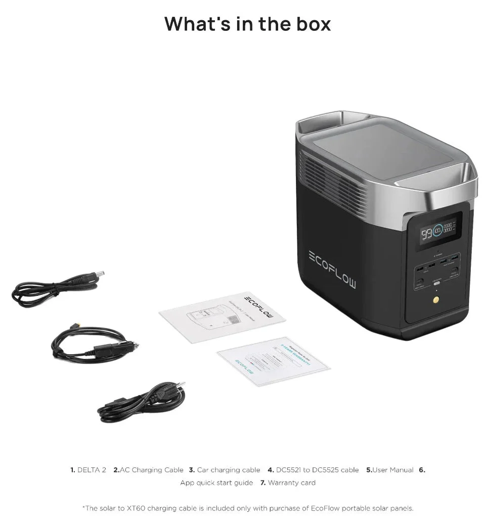 EcoFlow 1kWh DELTA 2 + 800W Alternator Charger + 110W Portable Solar Panel - Image 11
