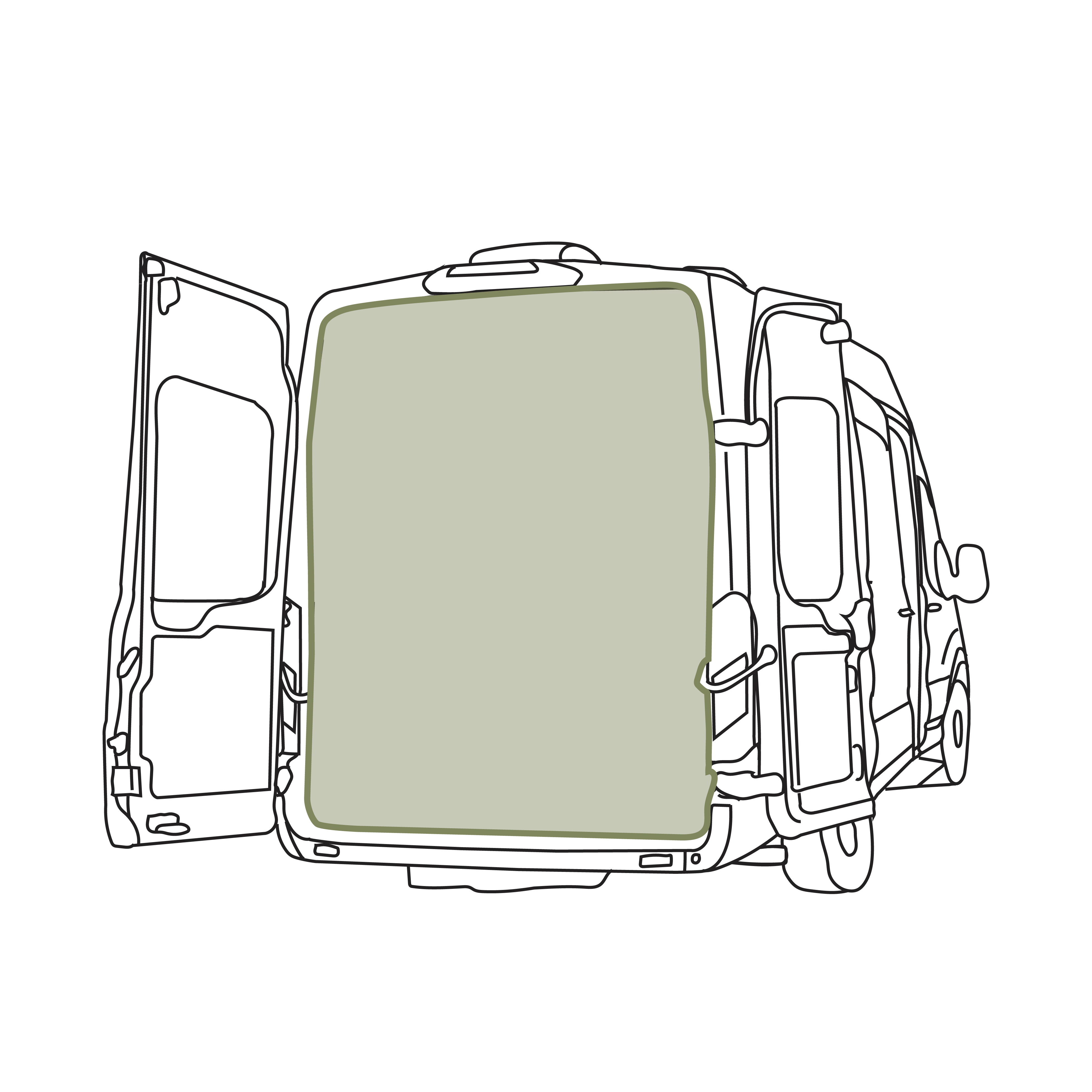 VanEssential Ford Transit Bug Screen - Rear Door - Image 14