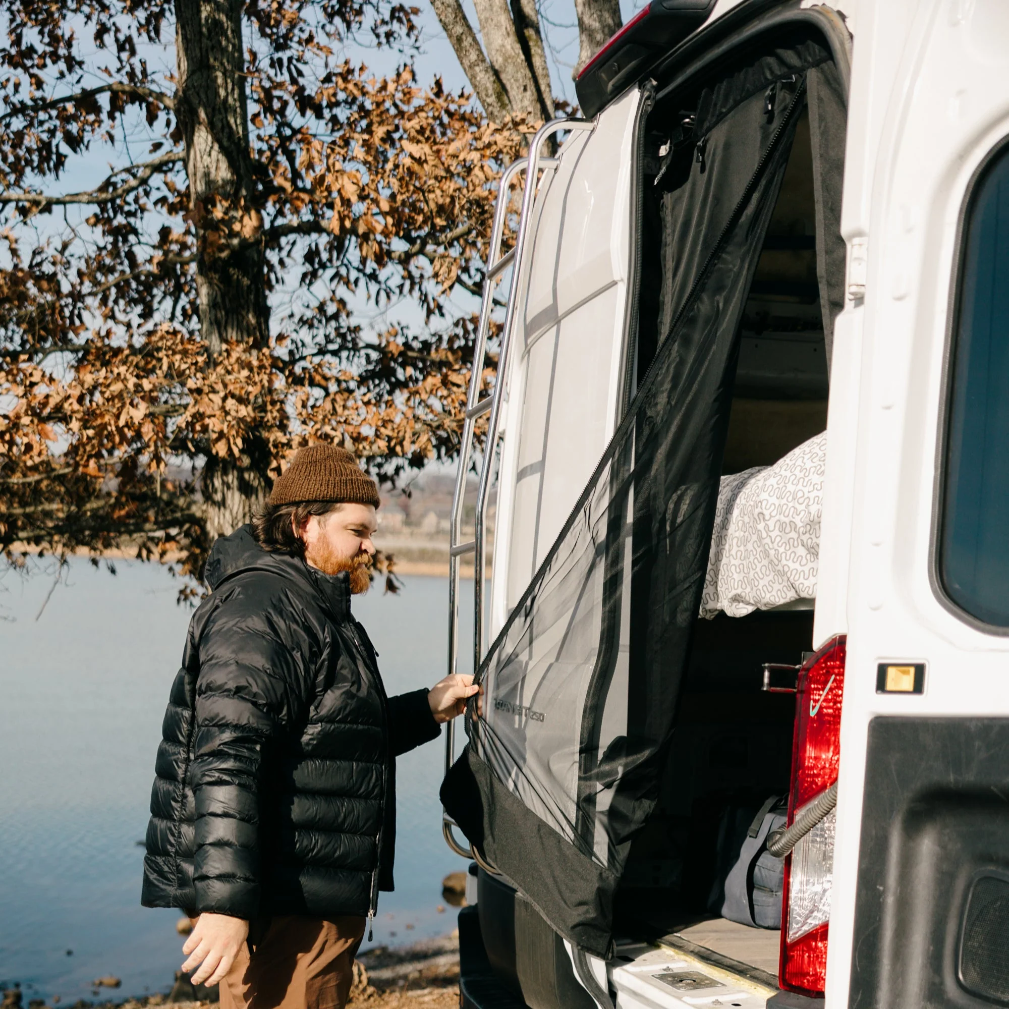 VanEssential Ford Transit Bug Screen - Rear Door - Image 6