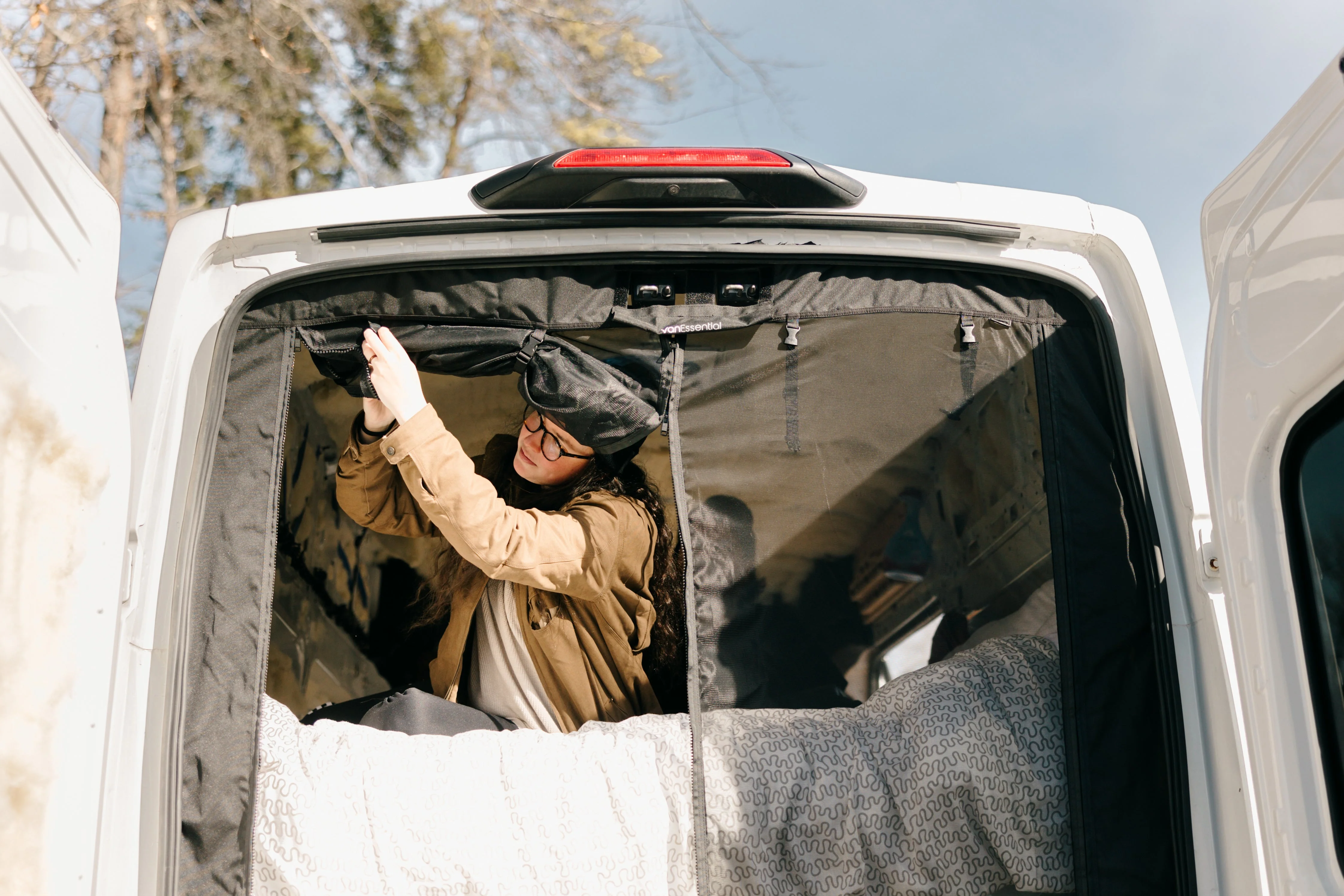 VanEssential Ford Transit Bug Screen - Rear Door - Image 9