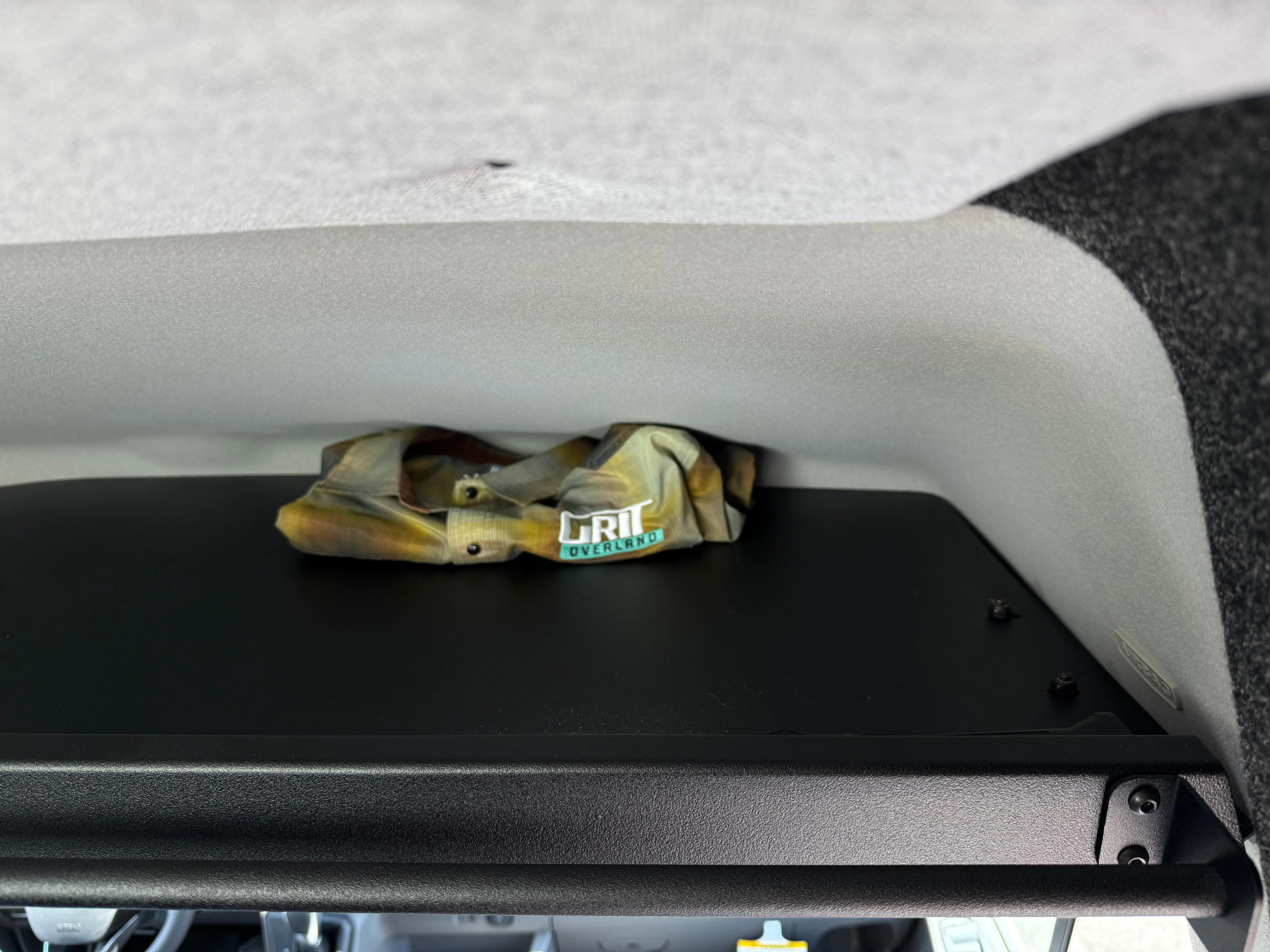 Van Wife Components 2015+ Ford Transit Headliner Shelf with Curtain Rod - Image 4