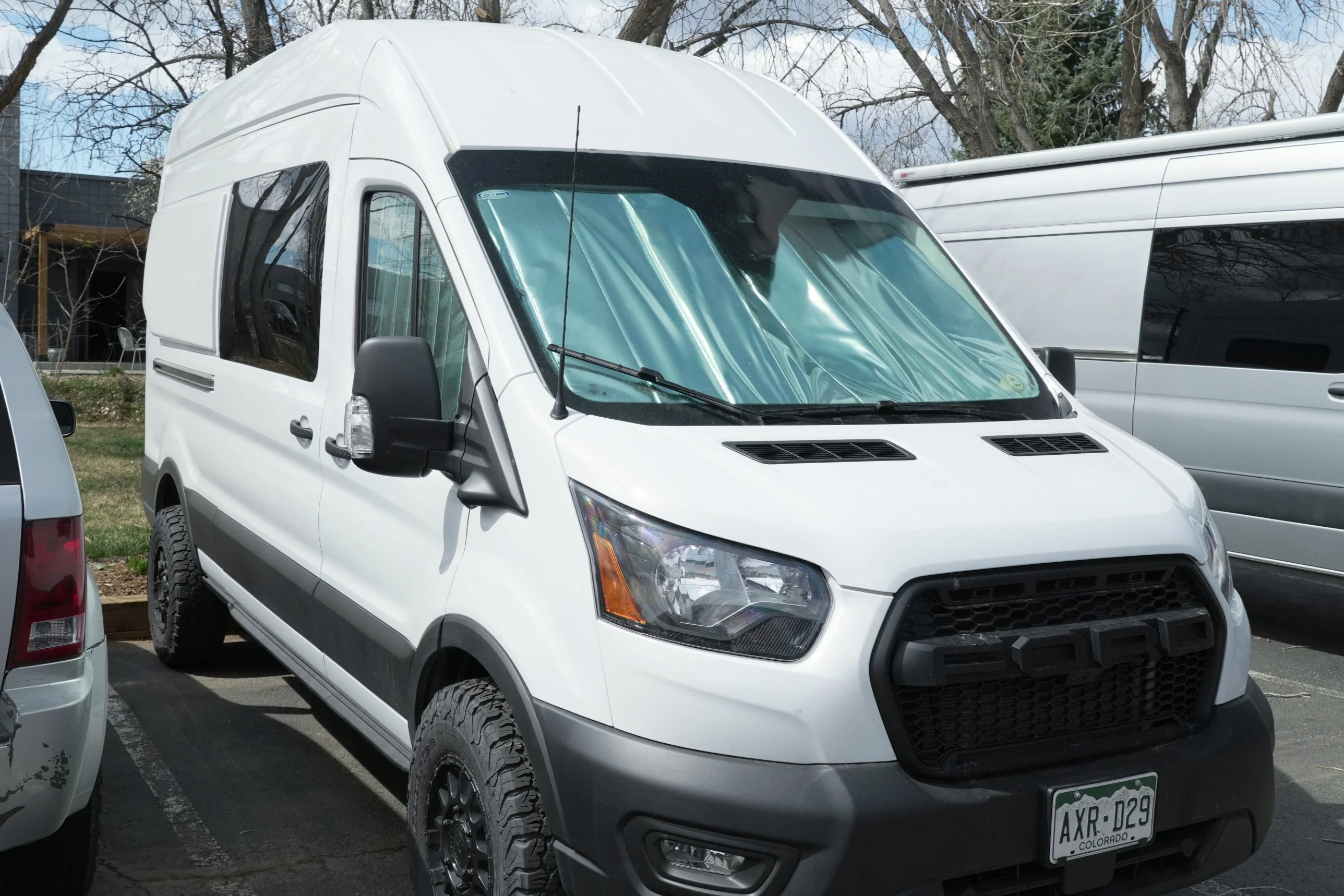 VanEssential Ford Transit Reflective Front Windshield Cover - Image 4