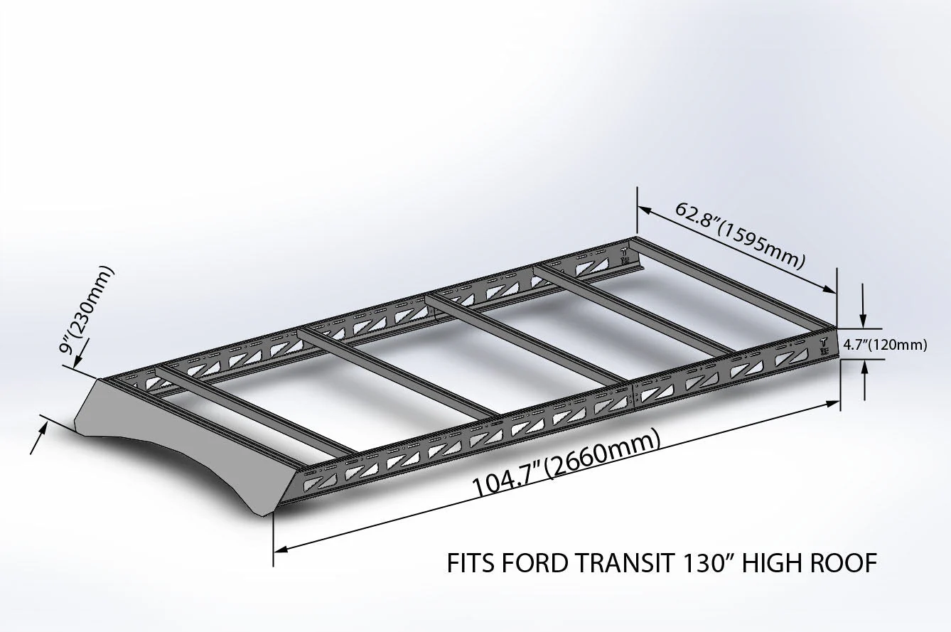 Tec Vanlife 2015+ Ford Transit Roof Rack - Image 6