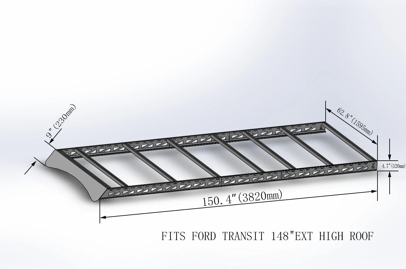 Tec Vanlife 2015+ Ford Transit Roof Rack - Image 7
