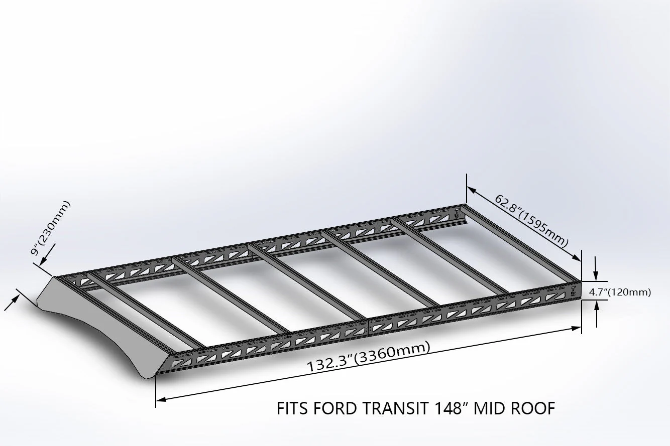 Tec Vanlife 2015+ Ford Transit Roof Rack - Image 8