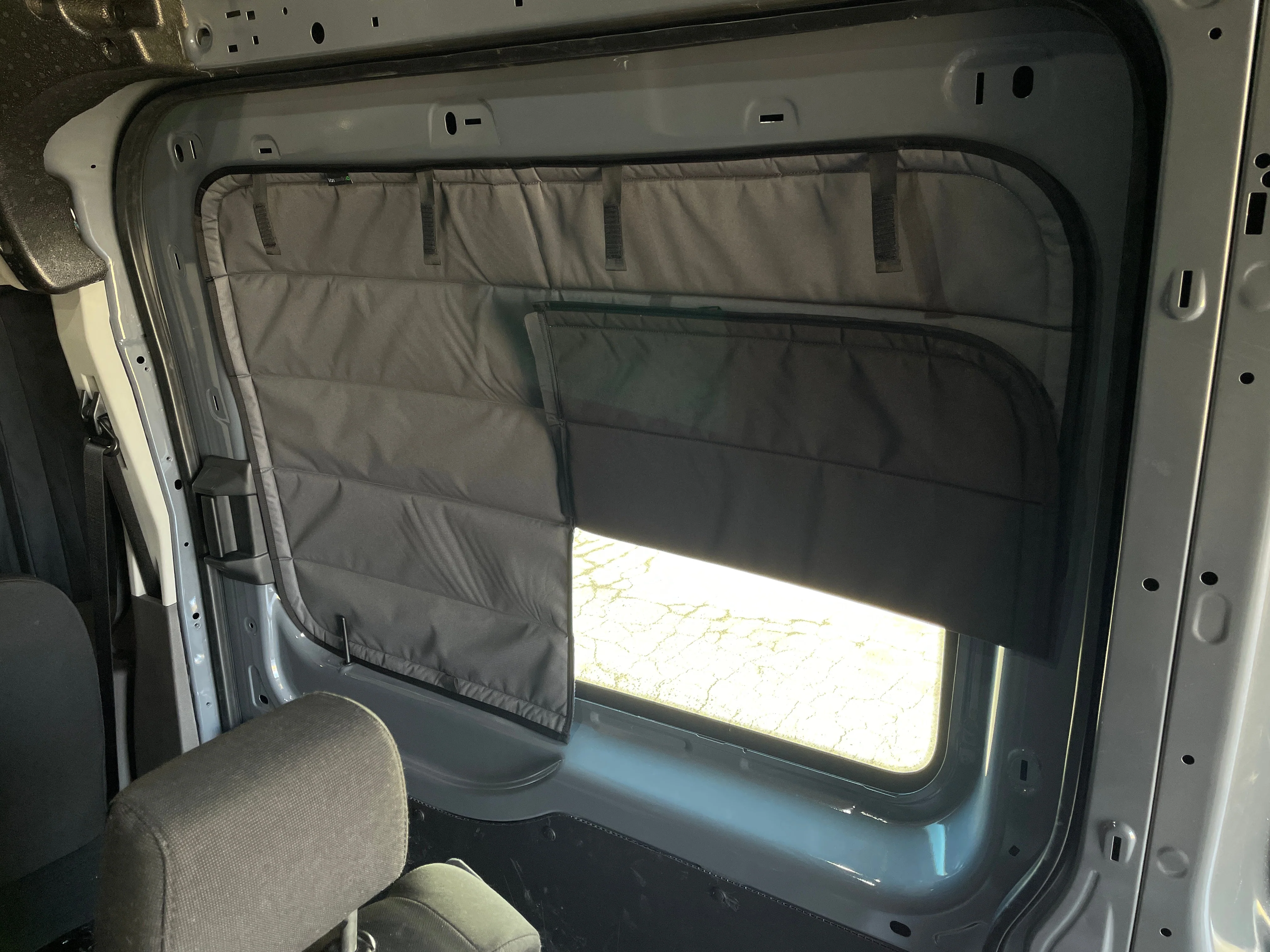 VanEssential Ford Transit Stealth Sliding Door Window Cover - Image 8