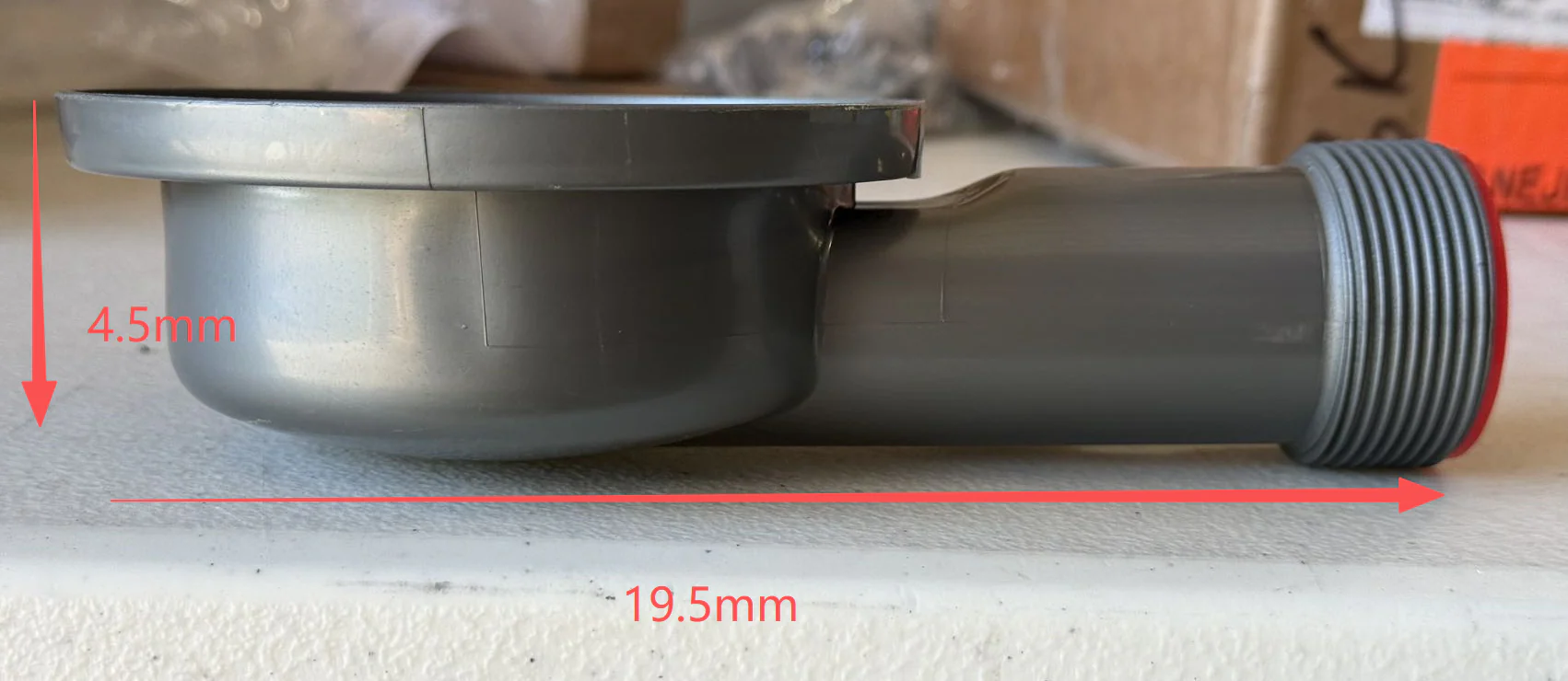 Tec Vanlife Low Profile Drain For Camper Van / RV Plumbing 3 1/2 inch - Image 4