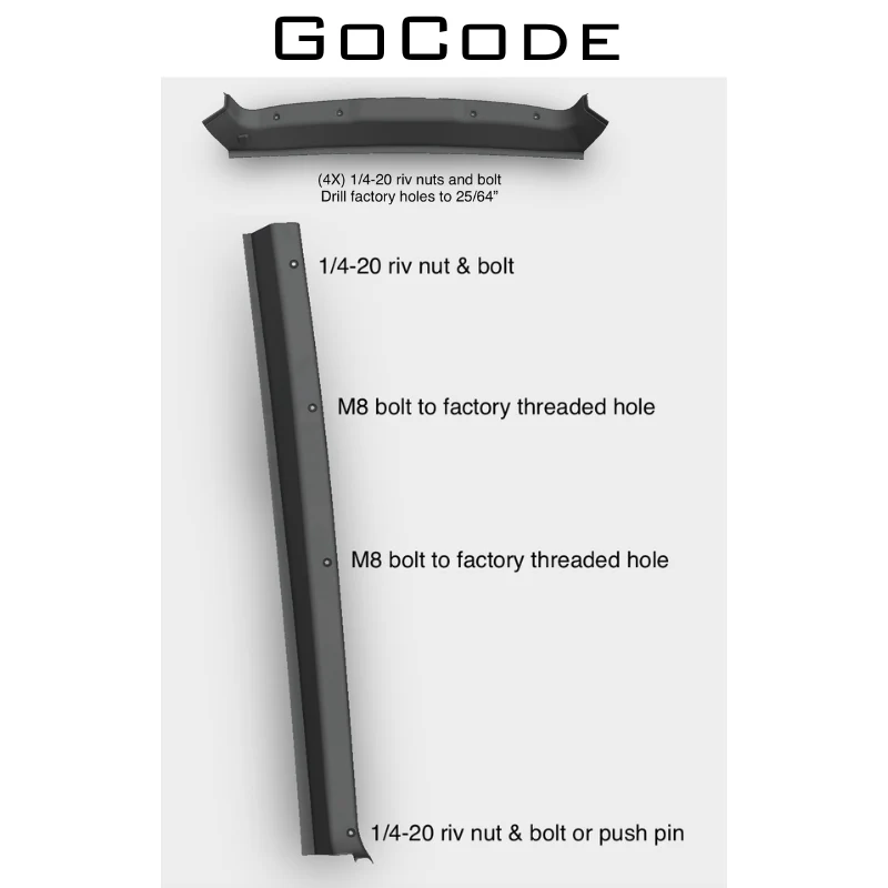 GoCode Mercedes Sprinter D-Pillar Trim Kit (Rear Door Threshold) - Image 15