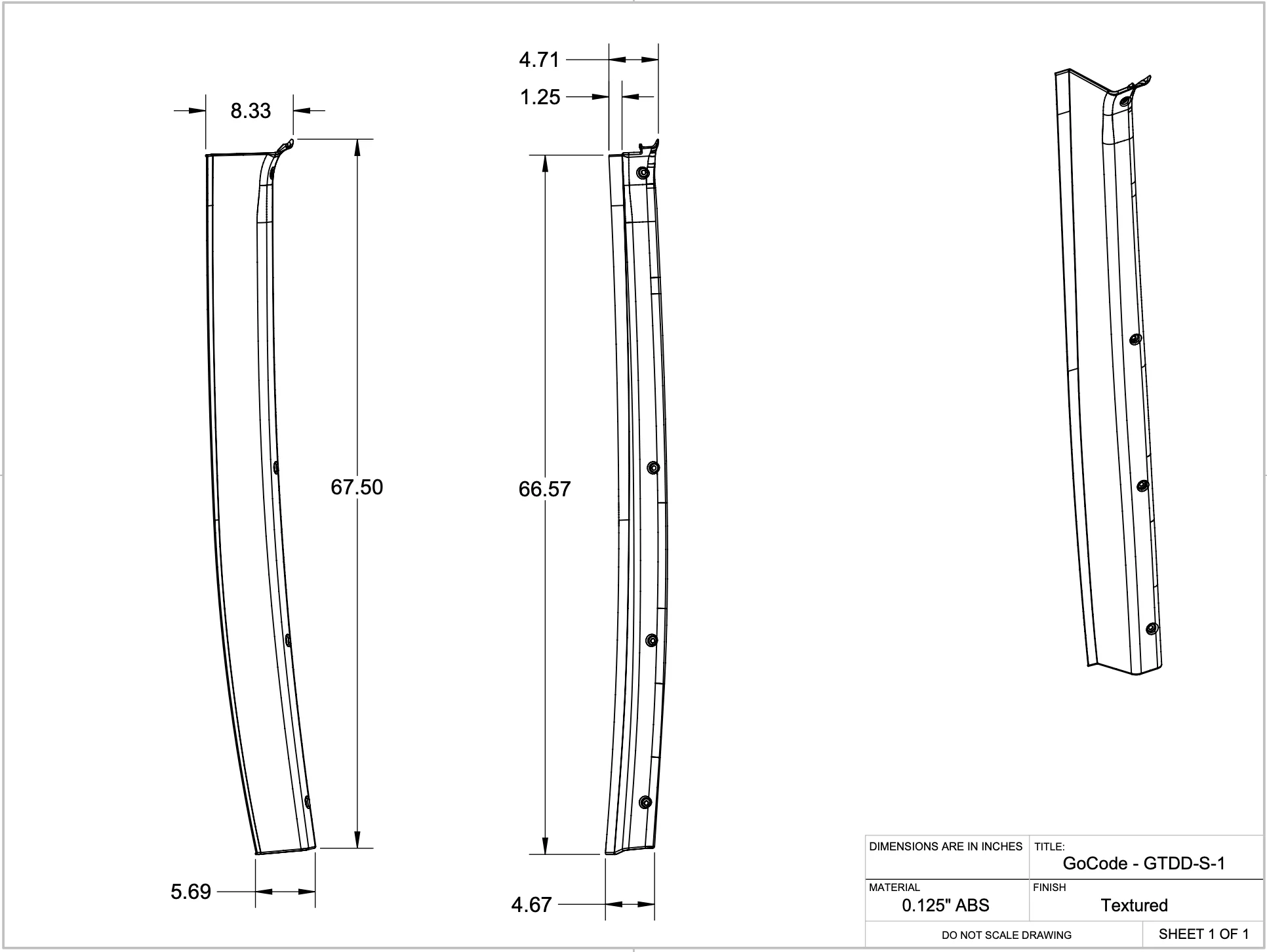 GoCode Mercedes Sprinter D-Pillar Trim Kit (Rear Door Threshold) - Image 16