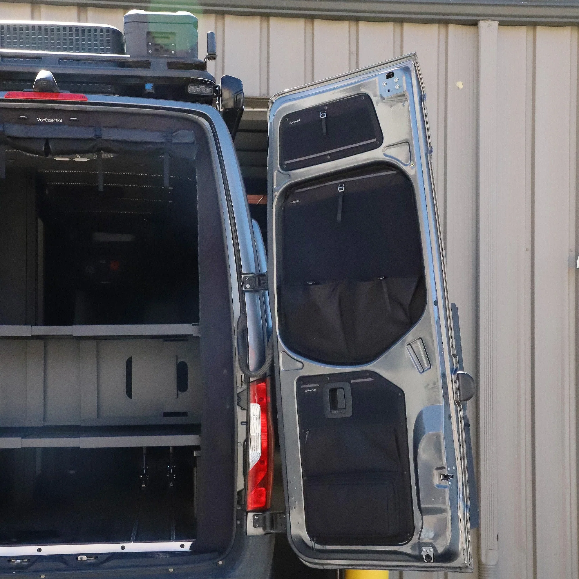VanEssential Mercedes Sprinter Middle Rear Door Storage Panels (Pair) - Image 5