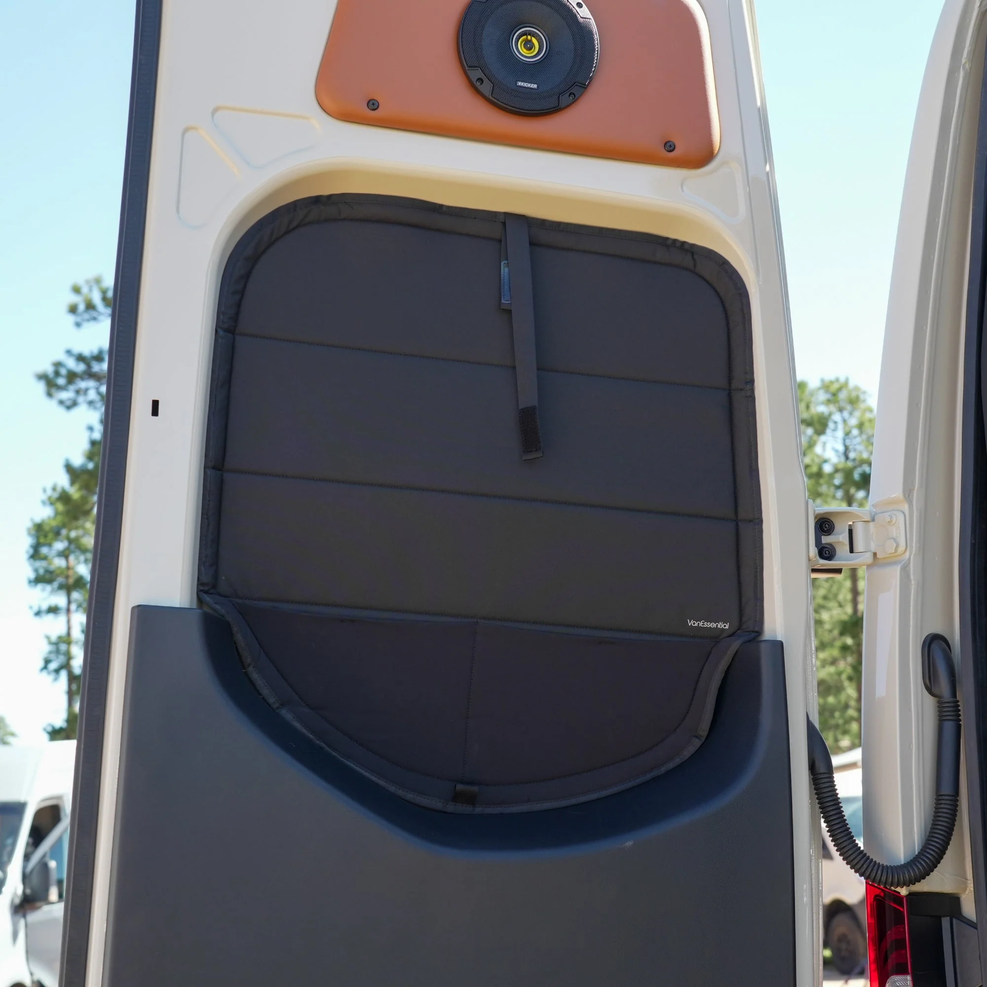 VanEssential Mercedes Sprinter Stealth Rear Door Window Covers (Pair) - Image 5