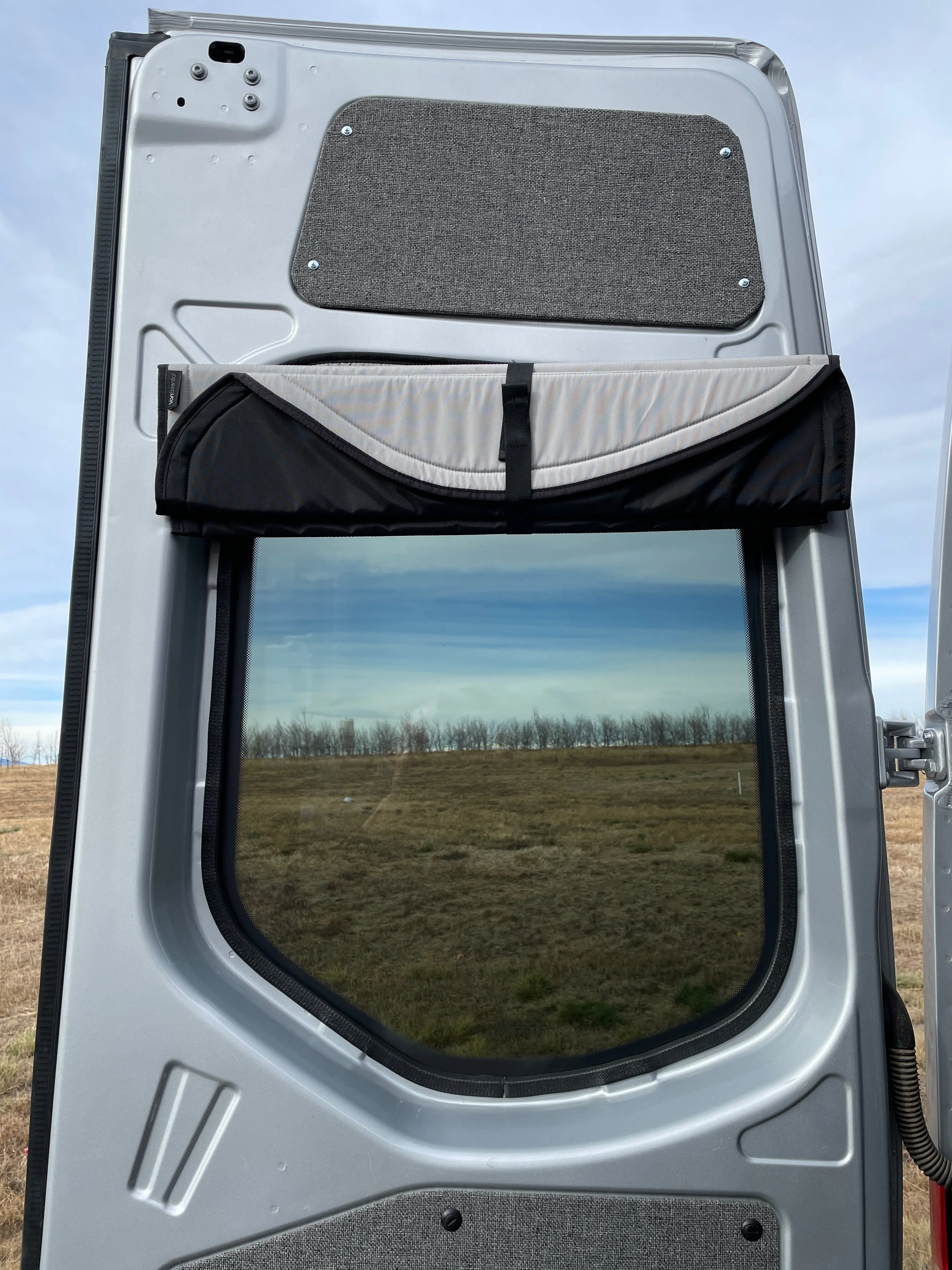 VanEssential Mercedes Sprinter Stealth Rear Door Window Covers (Pair) - Image 8