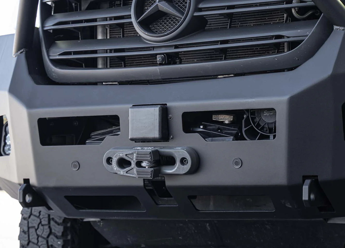 ROAMBUILT Mercedes Sprinter Full Guard Front Bumper (2019-2024) - Image 10