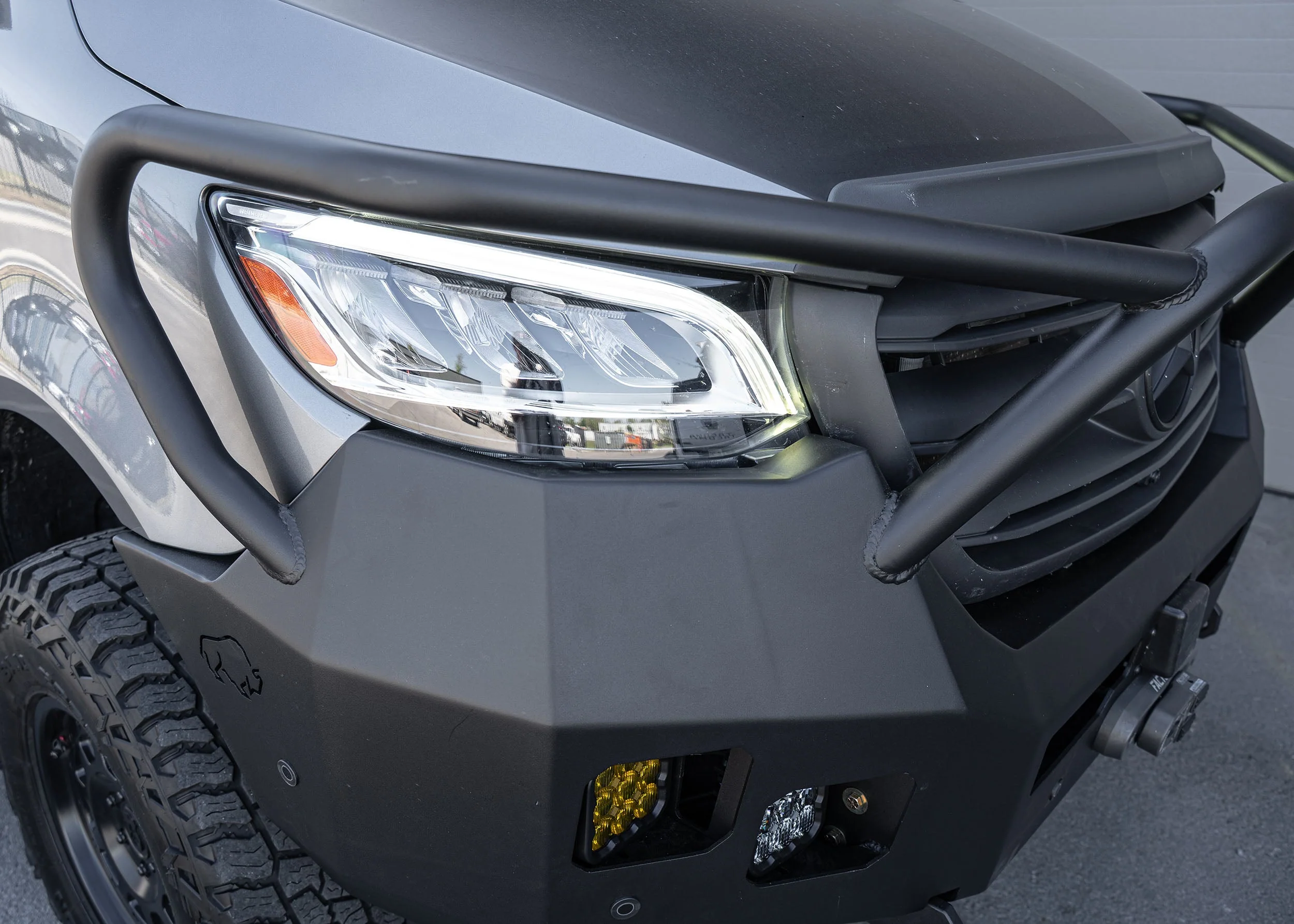 ROAMBUILT Mercedes Sprinter Full Guard Front Bumper (2019-2024) - Image 8
