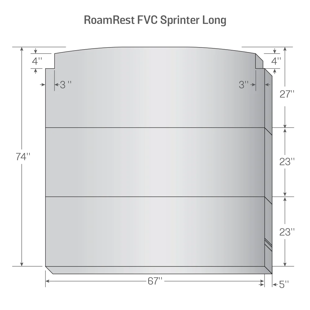 RoamRest Flatline Van Co. Foldable Van Mattress – Compatible Replacement - Image 11