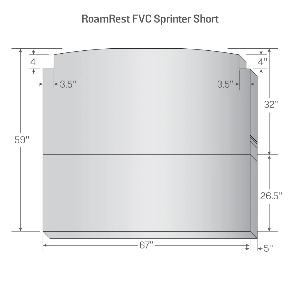 RoamRest Flatline Van Co. Foldable Van Mattress – Compatible Replacement - Image 15