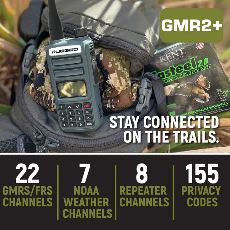 Rugged Radios ADVENTURE PACK - Rugged GMR2 GMRS and FRS Hand Held Radios pair - Image 4