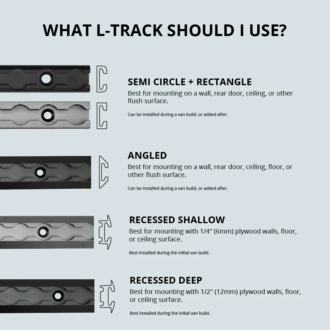 VanEssential Semi-Circle Venture L-Track (2 Pack) - Image 8