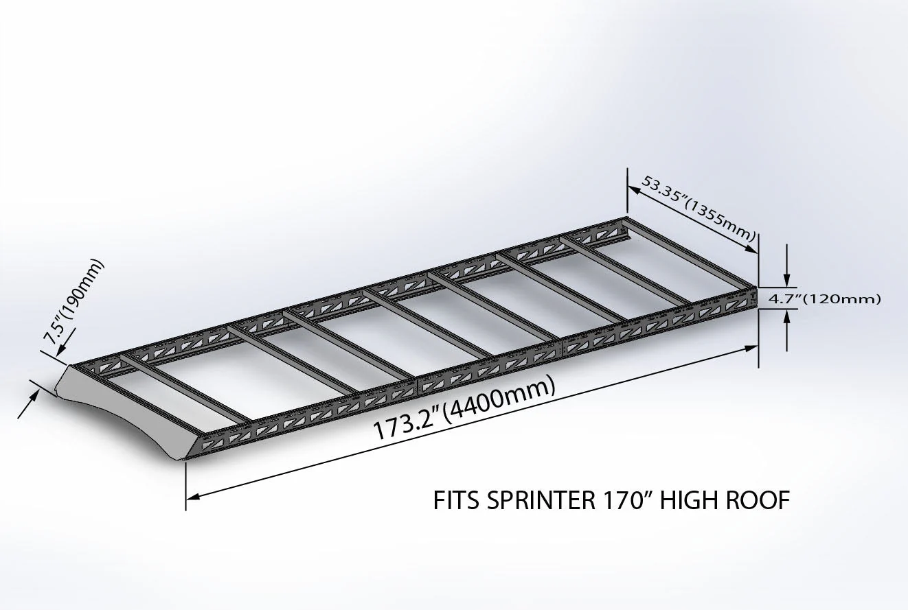 Tec Vanlife 2007+ Mercedes Sprinter Roof Rack - Image 31