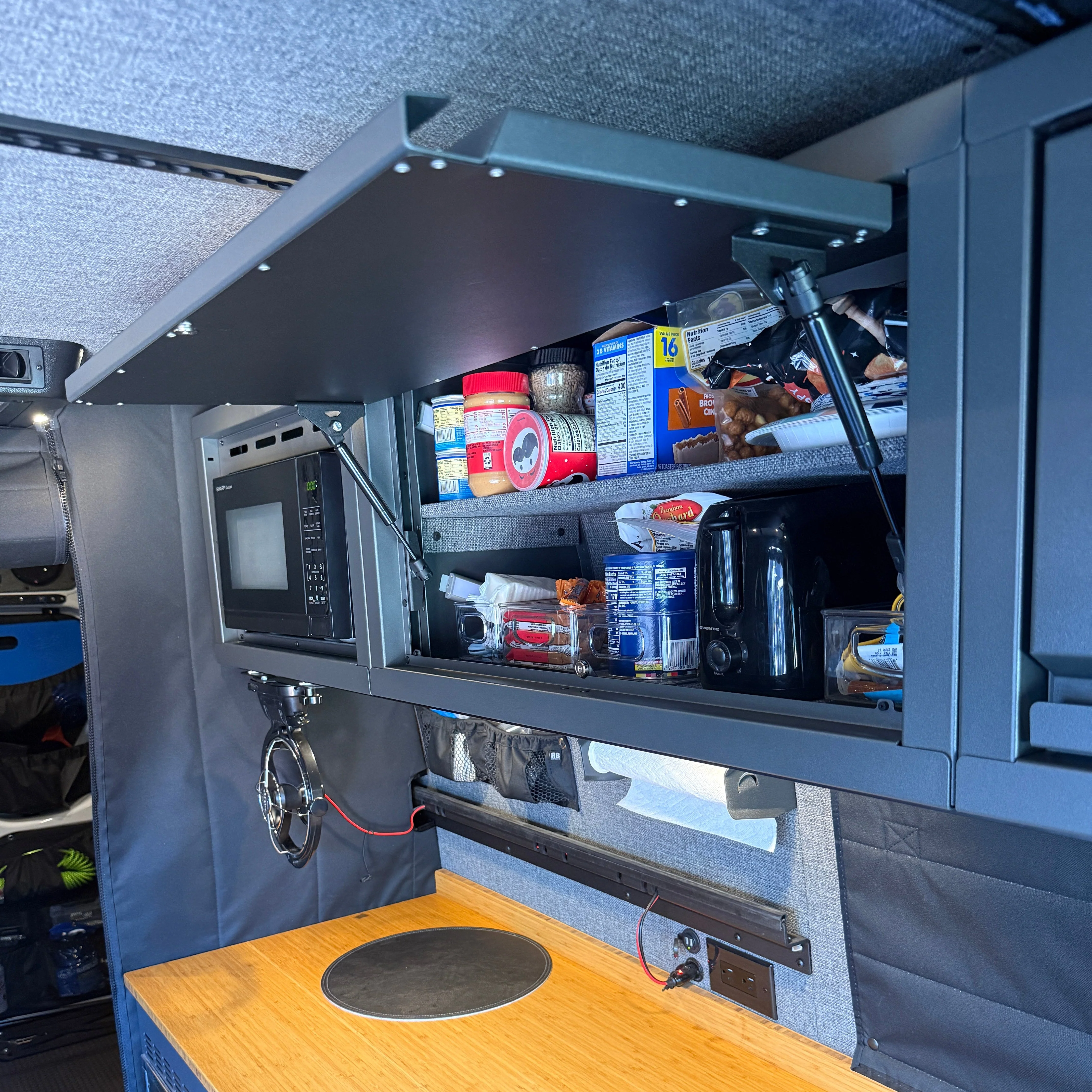 RB Components 2007+ Mercedes Sprinter Van Overhead Cabinet, 16"H x 14"D x 24"W - Image 11
