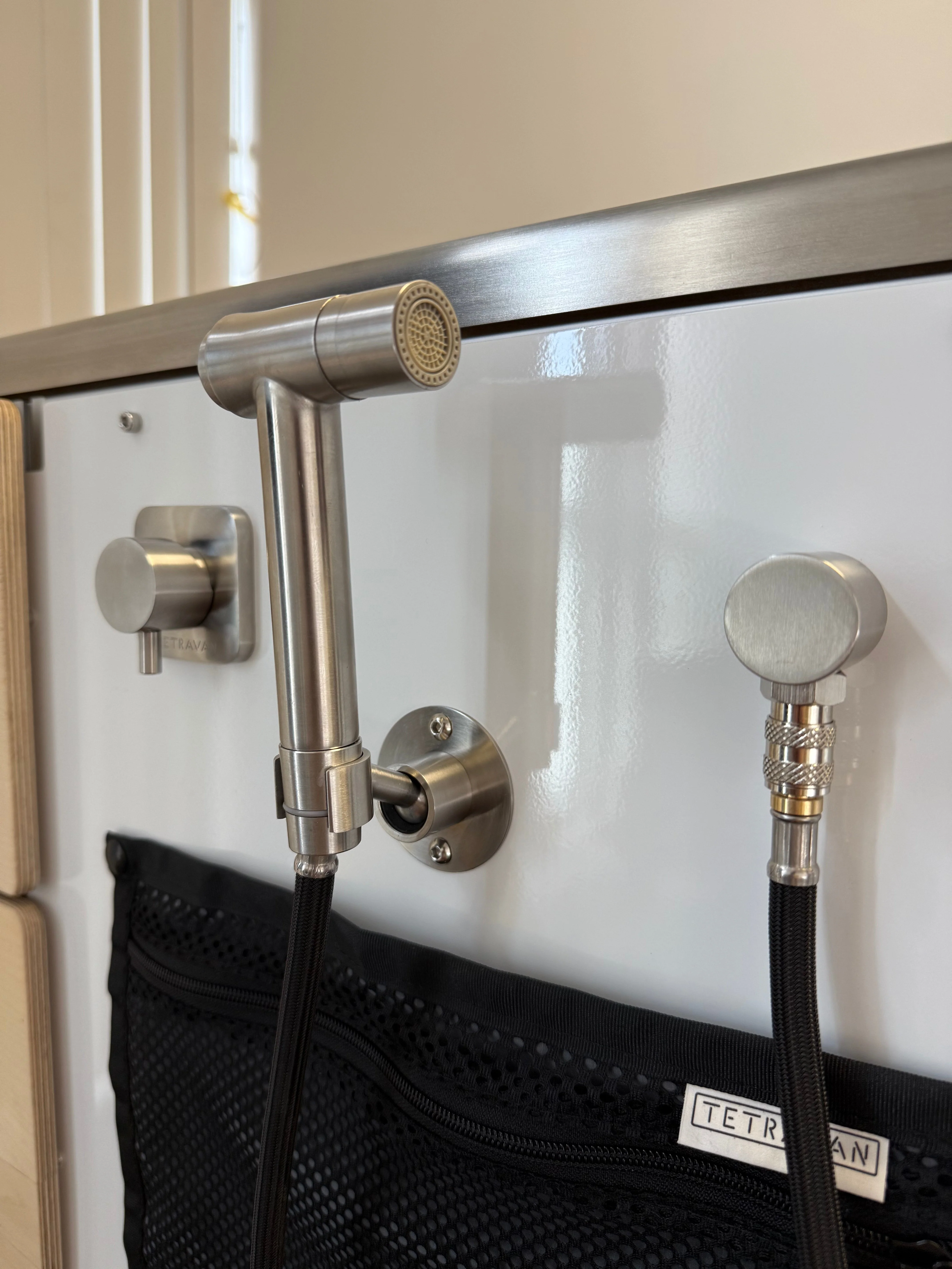 Tetravan Stainless Steel RV and Marine Shower Port System - Image 7
